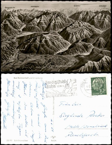Ansichtskarte bad reichenhall - bad,