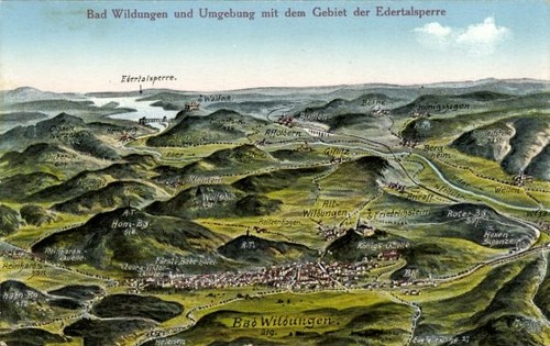 Landkarten bad wildungen - bad, in