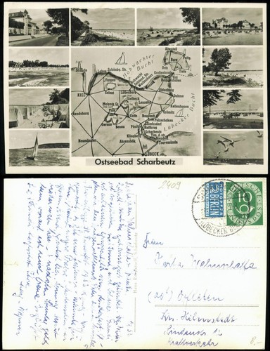 Ansichtskarte scharbeutz - ansichtskarte,
