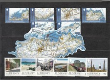 ALDERNEY, 2017 Landkarten