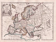 Europa Europe continent Karte