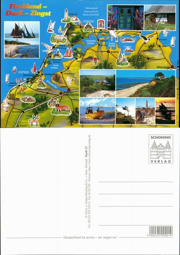 Ansichtskarte fischland - ansichtskarte,