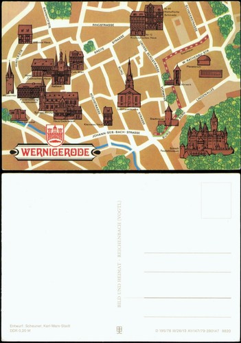 Ansichtskarte wernigerode - ansichtskarte,