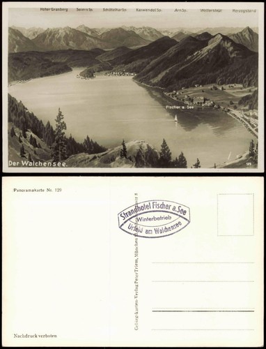 Ansichtskarte kochel see - ansichtskarte,