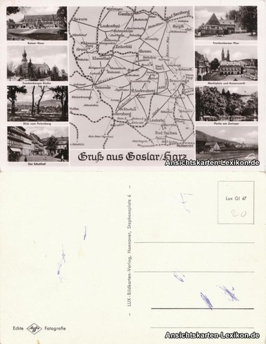 Ansichtskarte goslar gruß - goslar,