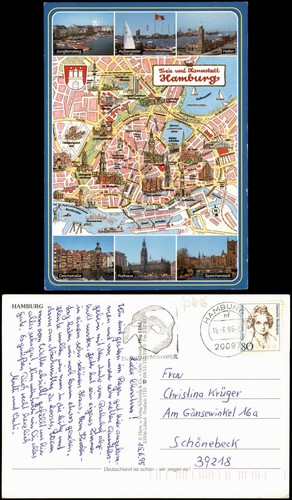 Ansichtskarte hamburg - ansichtskarte,