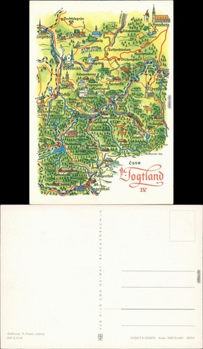 Ansichtskarte vogtland - ansichtskarte, .vogtland