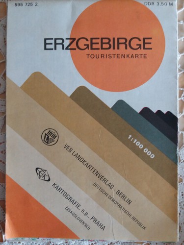Alte touristenkarte erzgebirge - touristenkarte,