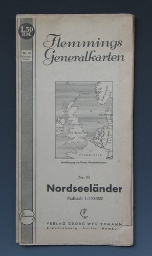 Große karte nordseeländer - karte,