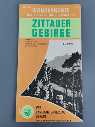 Alte wanderkarte zittauer - alte,