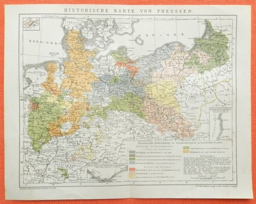 Historische karte preußen - ,