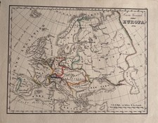 Org. Landkarte Europa 1852