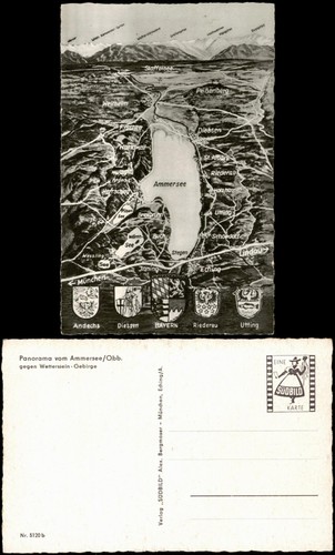 Ansichtskarte bayern ammersee - ansichtskarte, .bayern