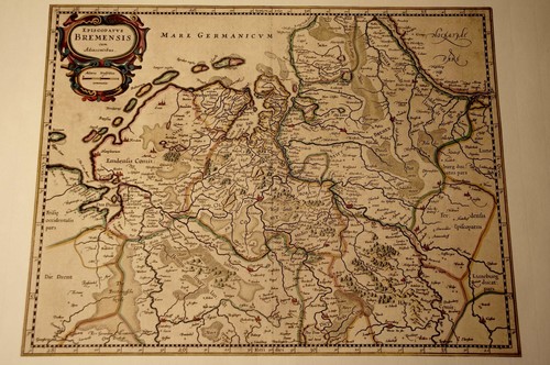 Historische landkarte bremen - landkarte,