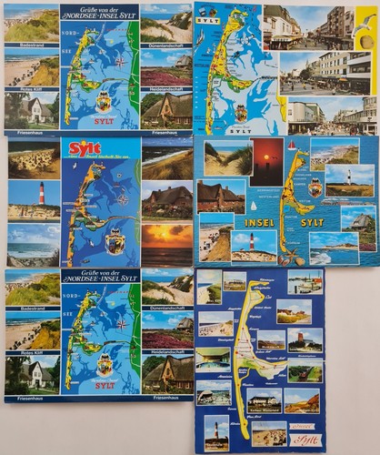 Insel sylt lot landkarten - insel,