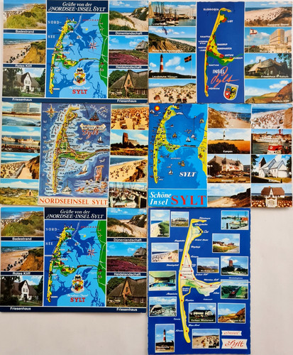Insel sylt lot landkarten - x,