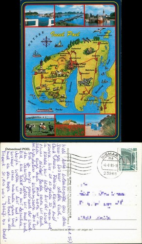 Ansichtskarte insel poel - ansichtskarte,