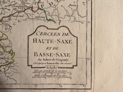 Antike landkarte sachsen - landkarte,